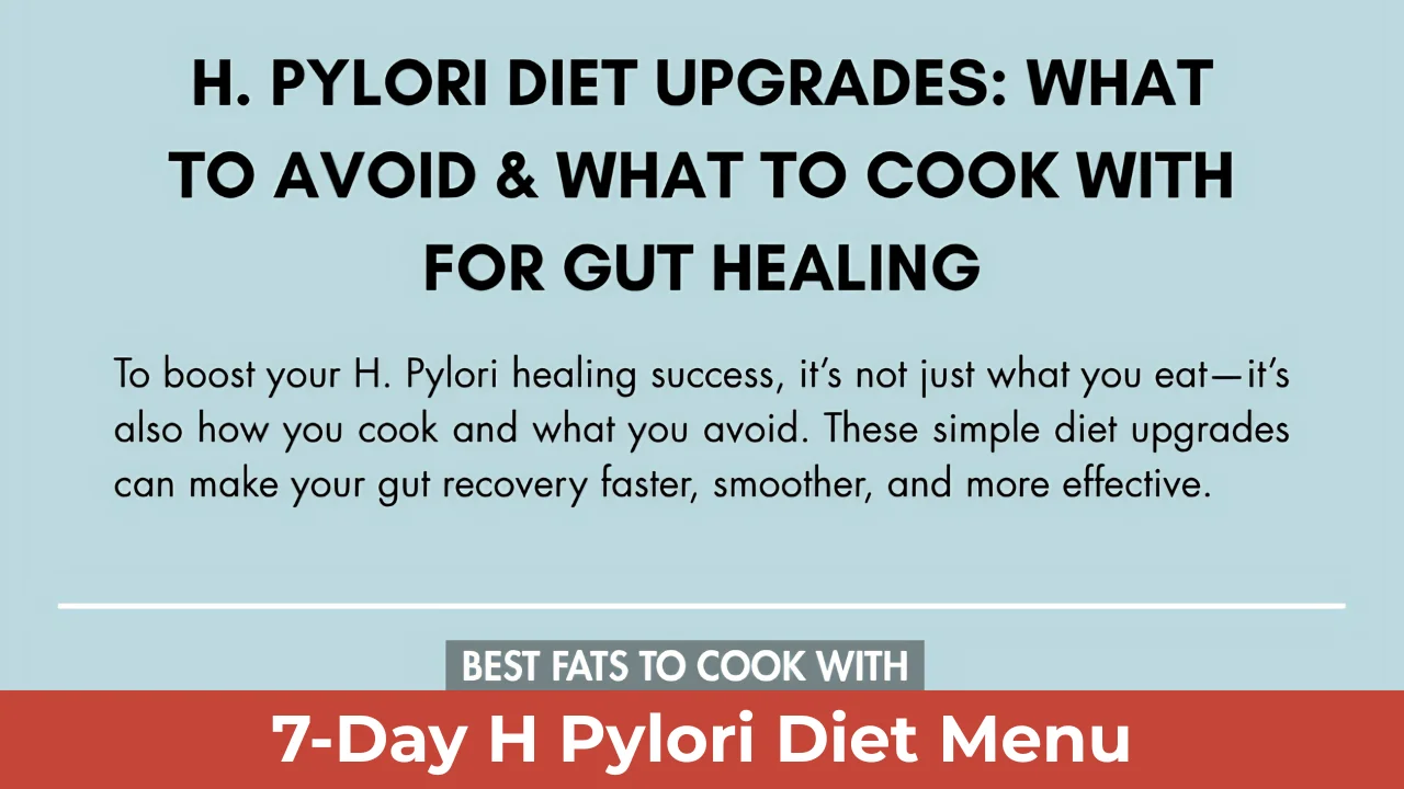7-Day H Pylori Diet Menu