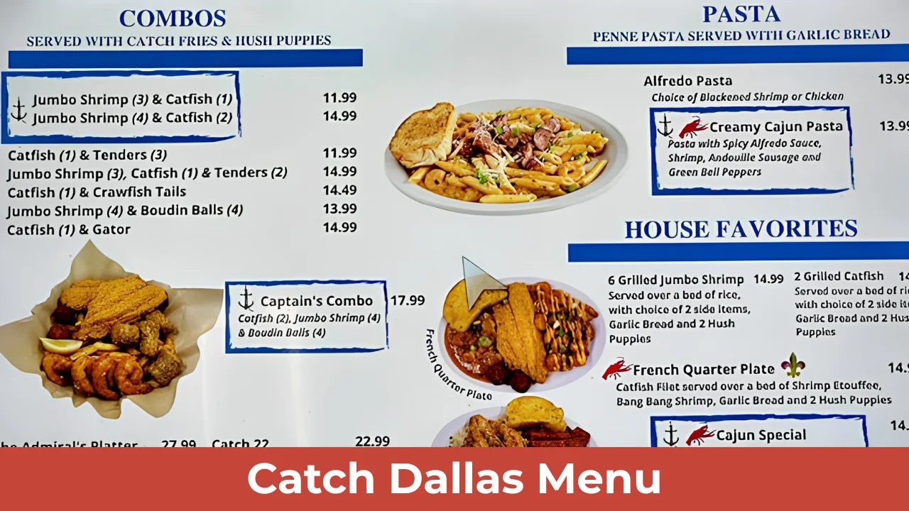 Catch Dallas Menu
