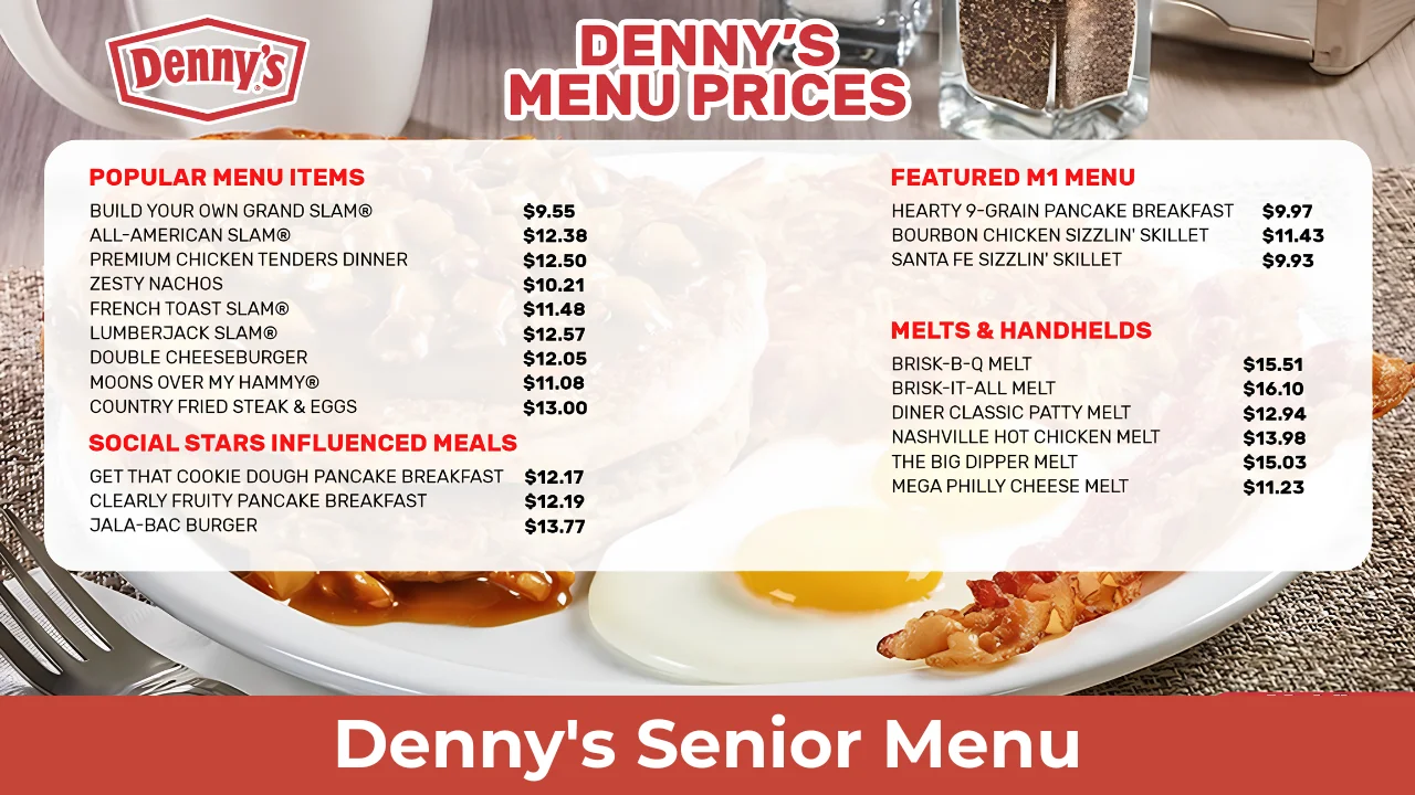 Denny's Senior Menu