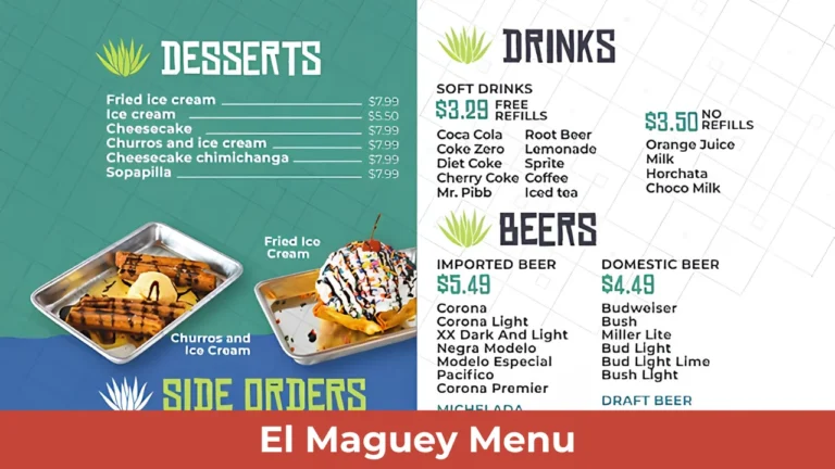 El Maguey Menu