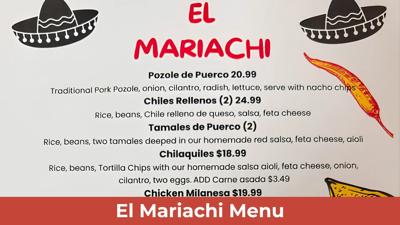 El Mariachi Menu