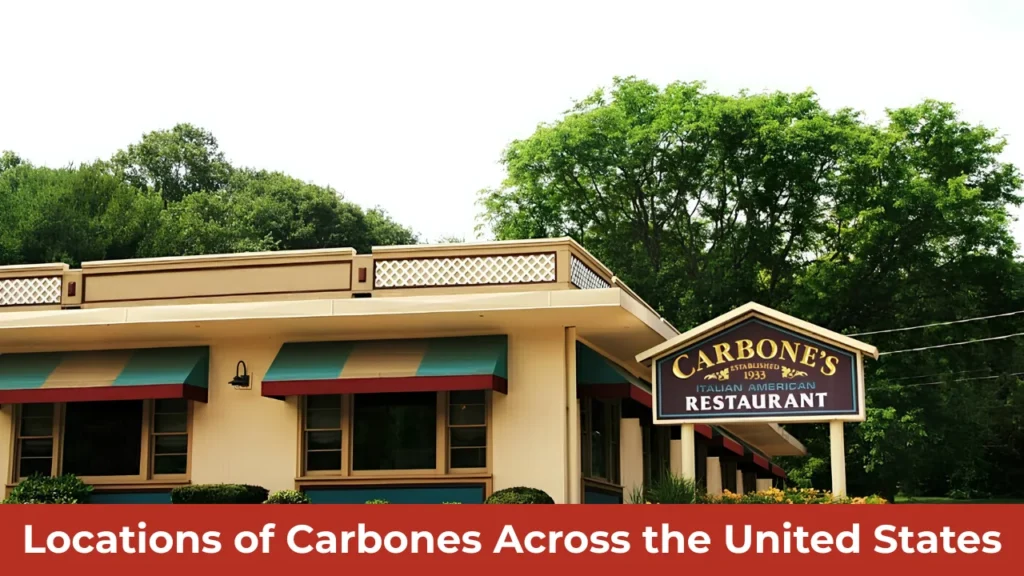 Locations of Carbones Across the United States