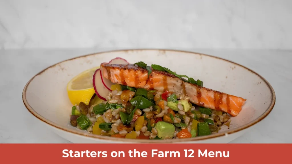 Starters on the Farm 12 Menu
