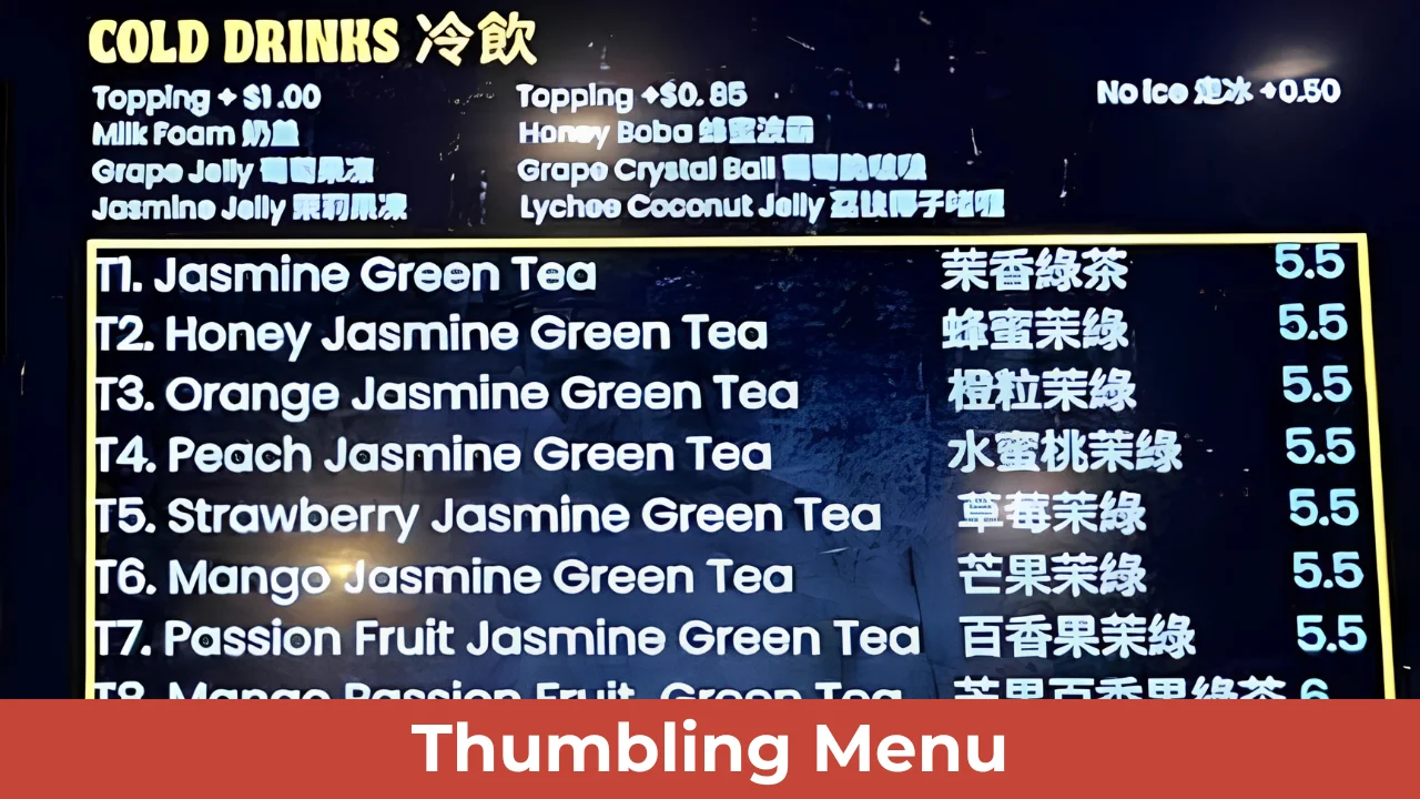 Thumbling Menu