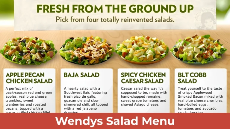 Wendys Salad Menu