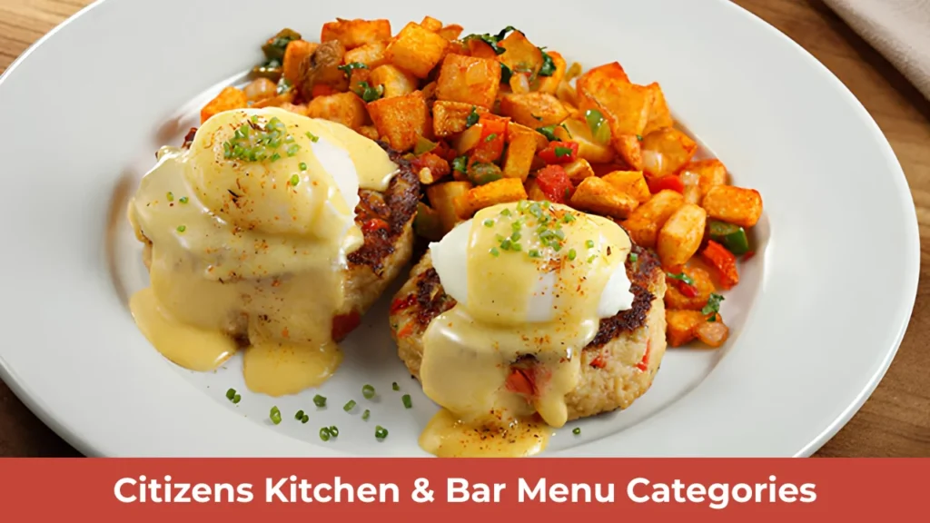 Citizens Kitchen & Bar Menu Categories