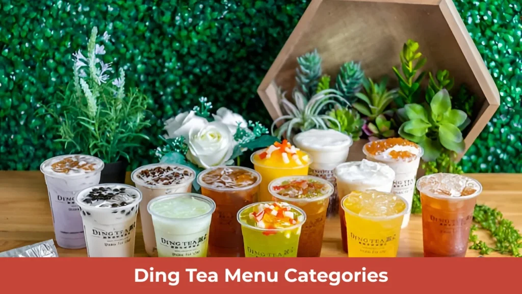 Ding Tea Menu Categories