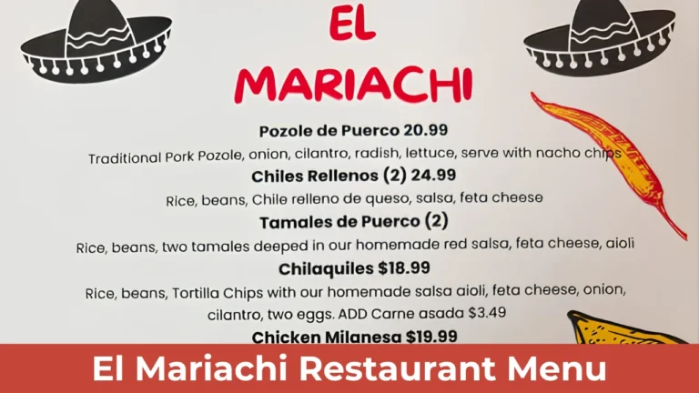 El Mariachi Restaurant Menu