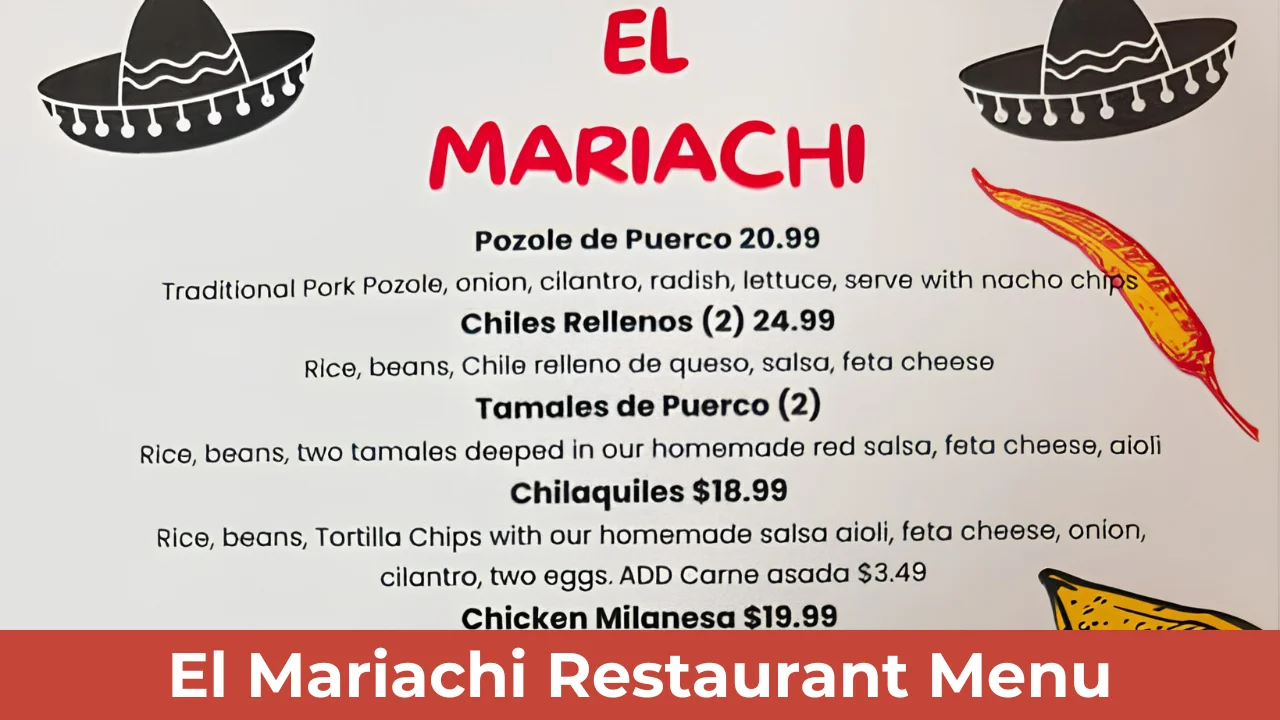 El Mariachi Restaurant Menu