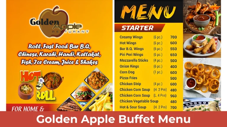 Golden Apple Buffet Menu