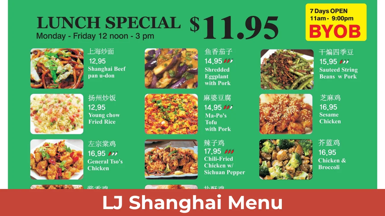 LJ Shanghai Menu