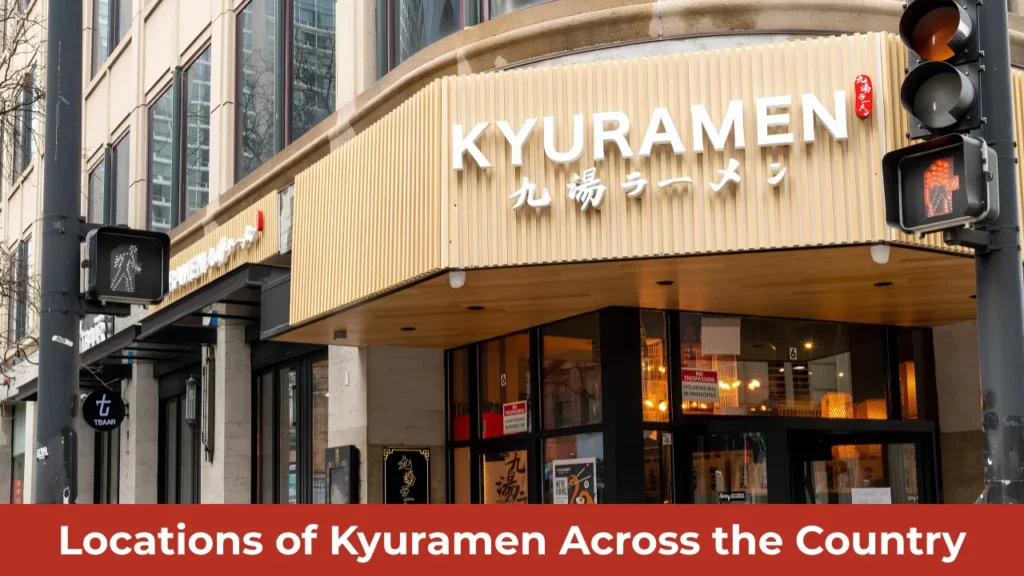 Locations of Kyuramen Across the Country