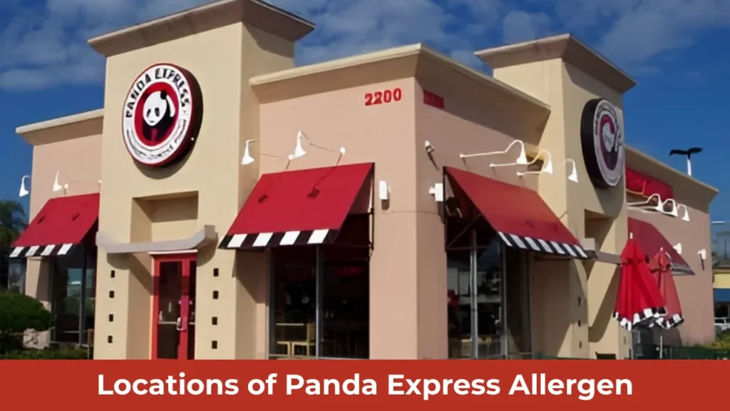Locations of Panda Express Allergen