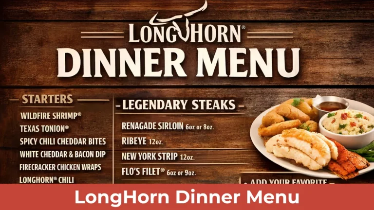 LongHorn Dinner Menu