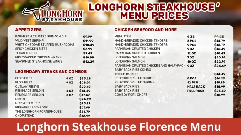 Longhorn Steakhouse Florence Menu