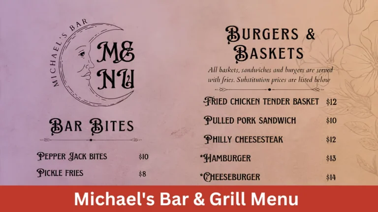 Michael's Bar & Grill Menu