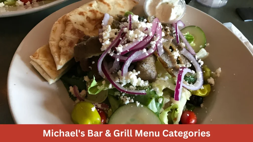 Michael's Bar & Grill Menu Categories