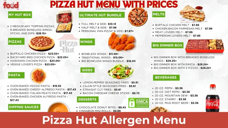 Pizza Hut Allergen Menu