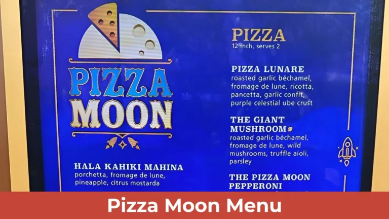 Pizza Moon Menu