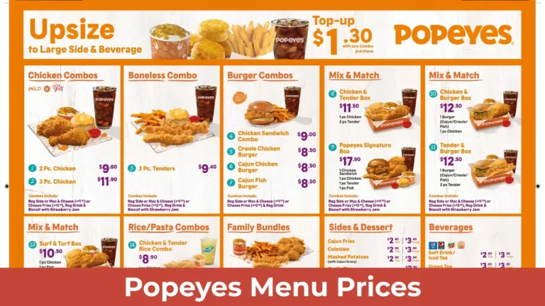 Popeyes Menu Prices
