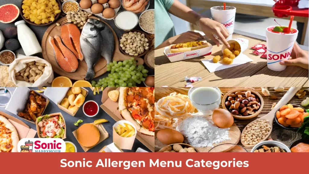 Sonic Allergen Menu Categories