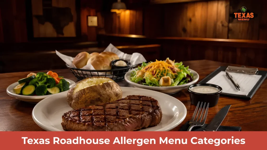 Texas Roadhouse Allergen Menu Categories