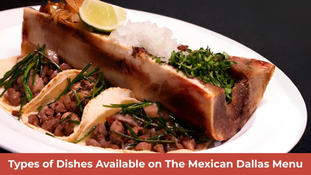 Types of Dishes Available on The Mexican Dallas Menu