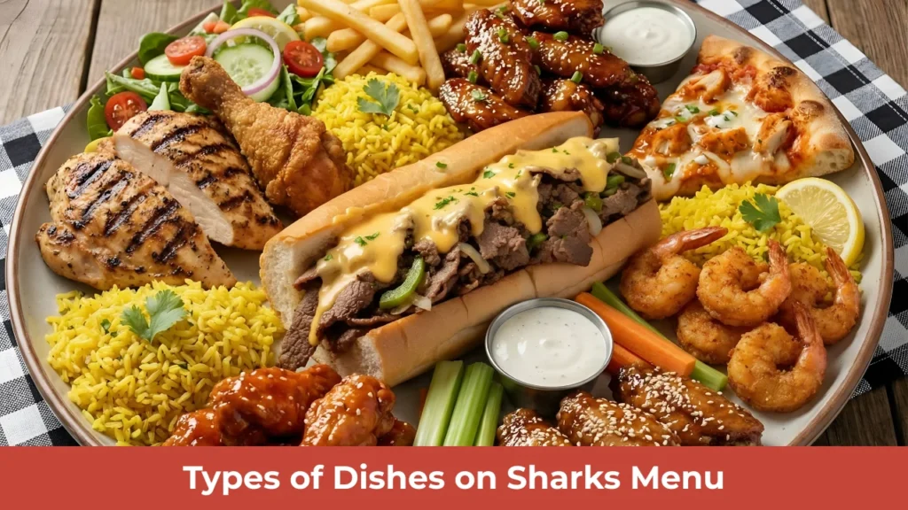Types of Dishes on Sharks Menu