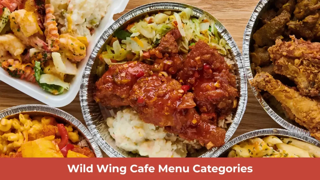 Wild Wing Cafe Menu Categories