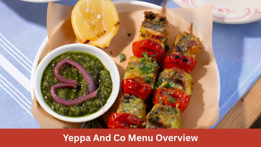 Yeppa And Co Menu Overview