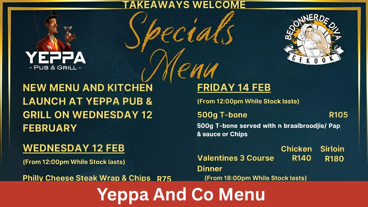 Yeppa And Co Menu